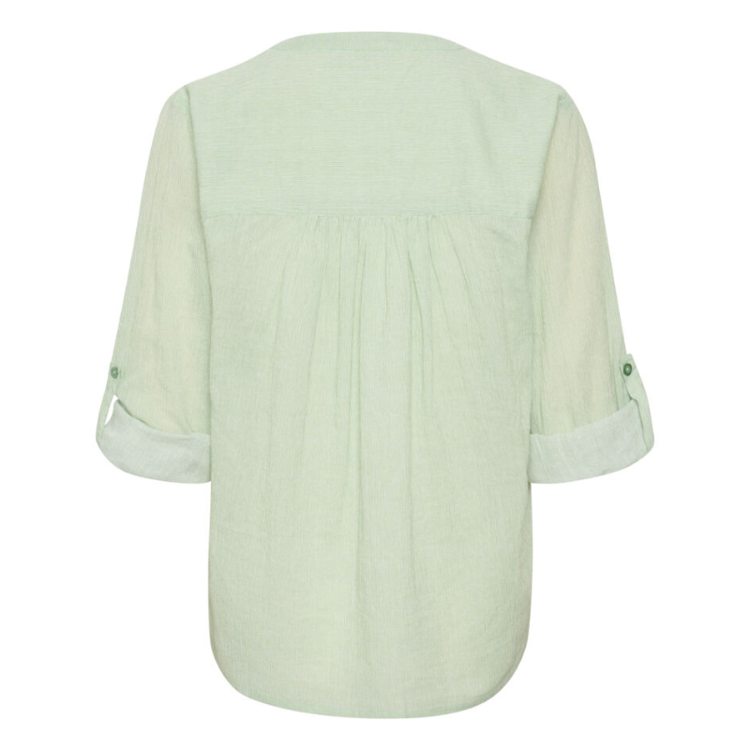 Kavivian skjorte - Green/chalk stripe