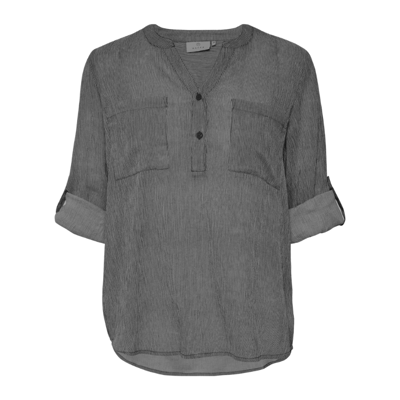Kavivian skjorte - Black/chalk stripe