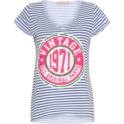 Marta t-shirt 1530 - White stripe