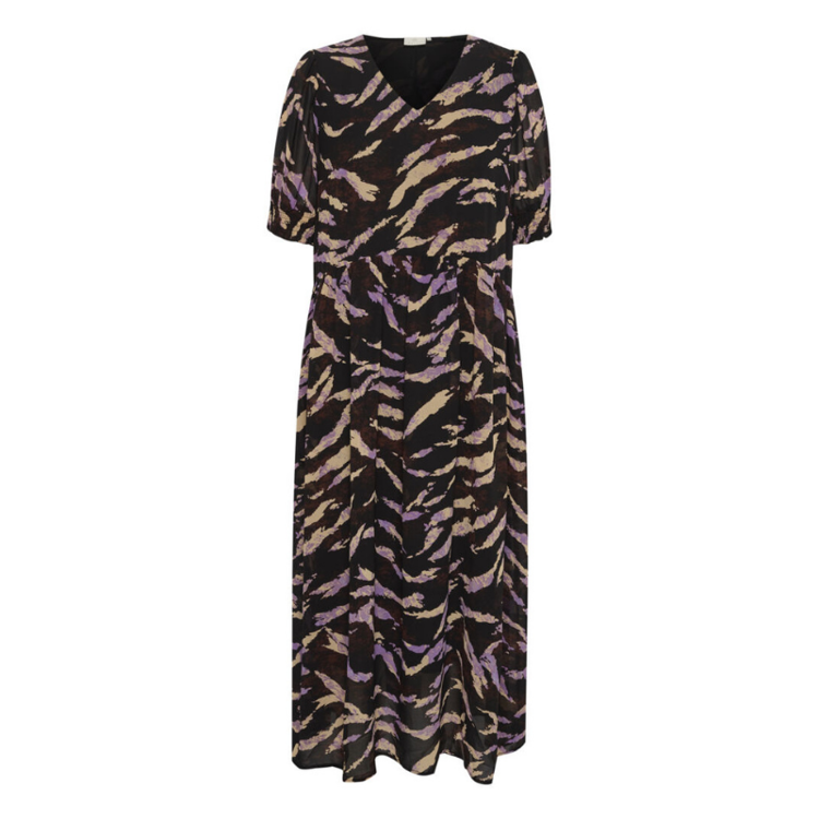 KAneferi kjole - Black/brown/purple grafik