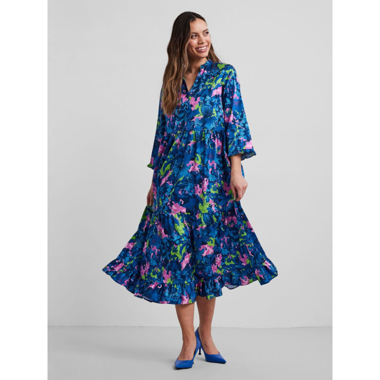 Yaslarisa kjole - Strong blue/larisa print