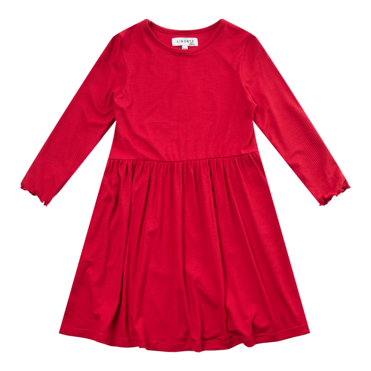 Natalia kjole (børn) - Red (FORUDBESTILLING)