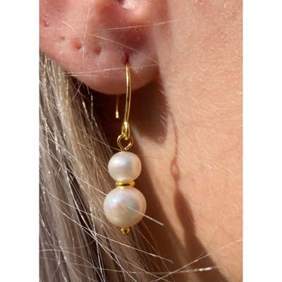 Øreringe - White pearls