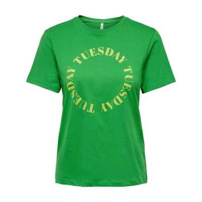 Onlweekday t-shirt - Green bee/tuesday