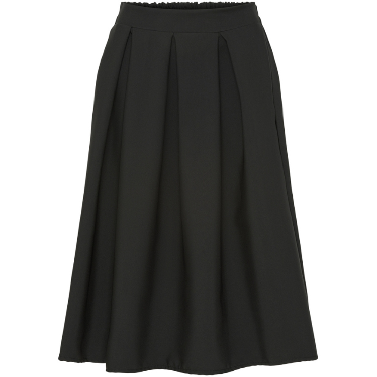 Marta nederdel 4911 - Black plain