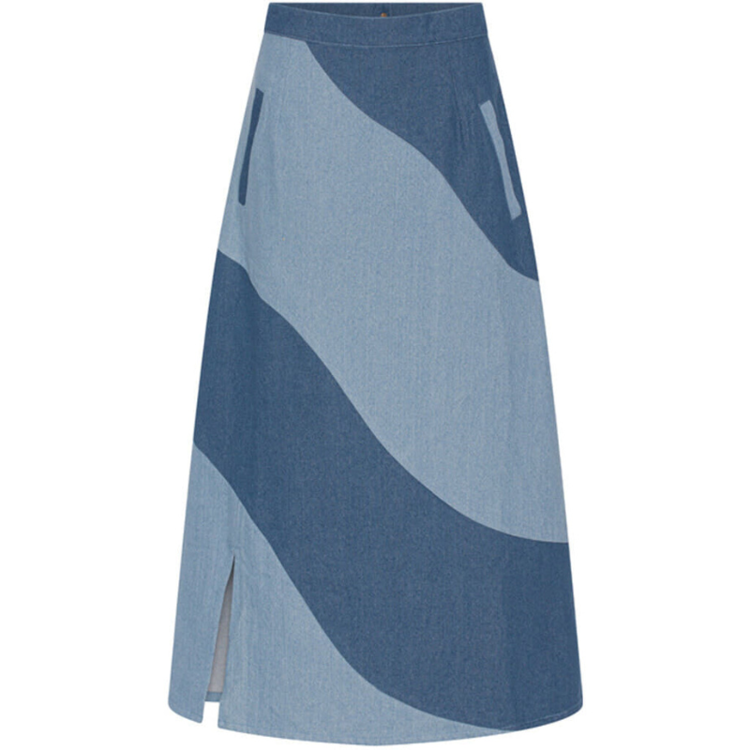 Bertha nederdel - Denim blue