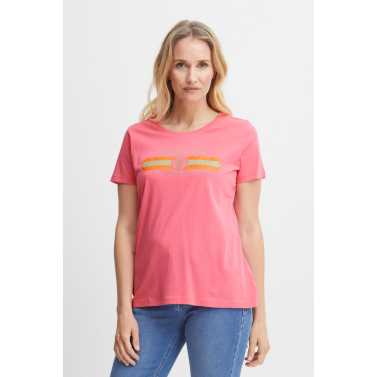 Frriley t-shirt - Camellia rose mix