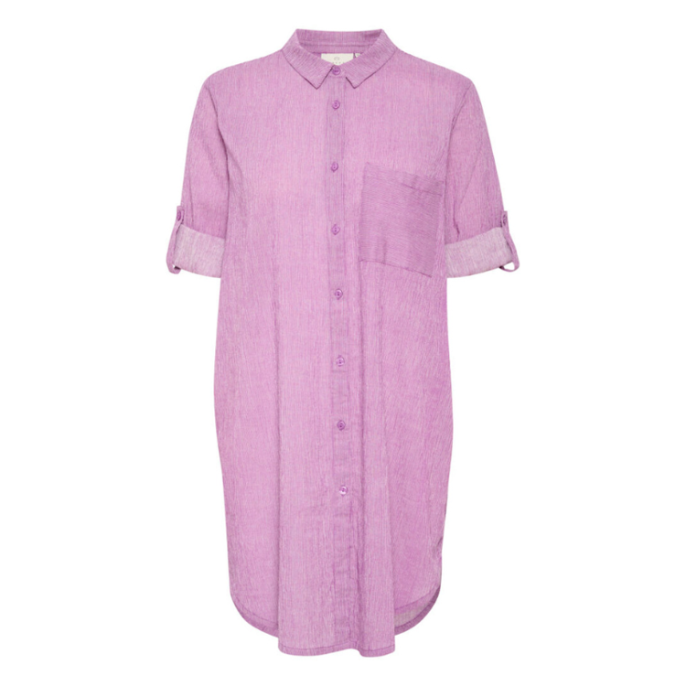 Kavivian kjole - Purple/Chalk stripe