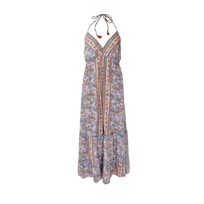 Bcluna halterneck kjole - Blush tropic