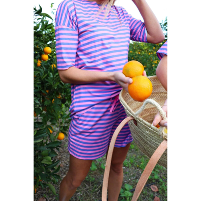Alma shorts - Blue pink stripe