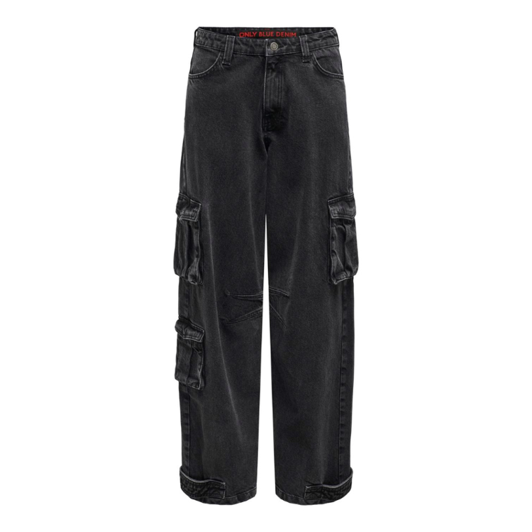Onlriver cargo jeans - Washed black