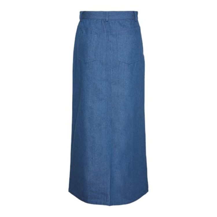 Pcasta nederdel - Medium blue denim