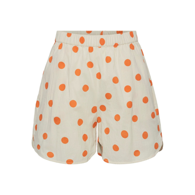 Pcaddi shorts - Flame orange dots