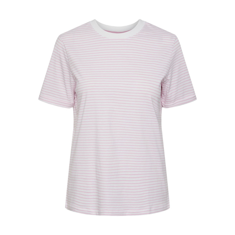 Pcria t-shirt - Bright white/pastel lav