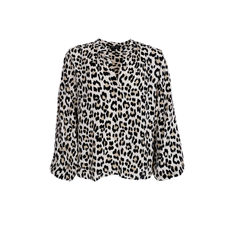 Bcluna bluse - Lt. leopard