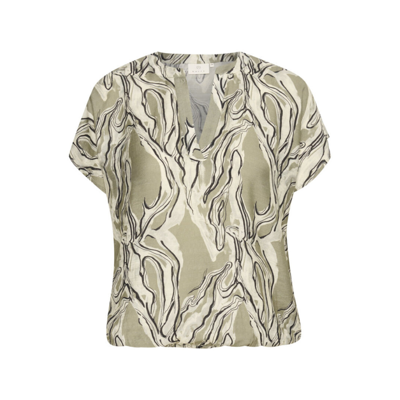 Kaelino bluse - Vetiver marble print