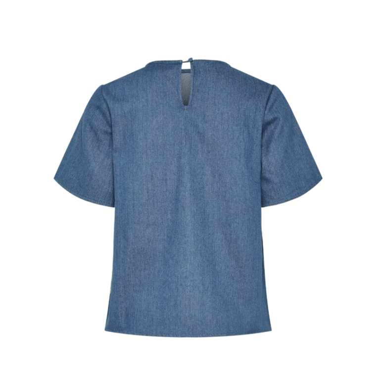 Pcdove t-shirt - Medium blue denim