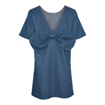 Pcdove kjole - Medium blue denim