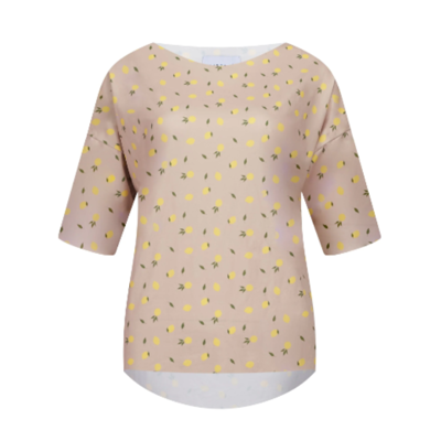 Alma t-shirt - Beige lemon