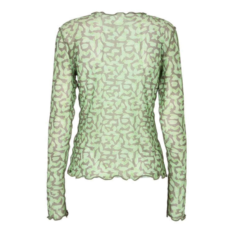 Mesh top - Limegreen army leaf