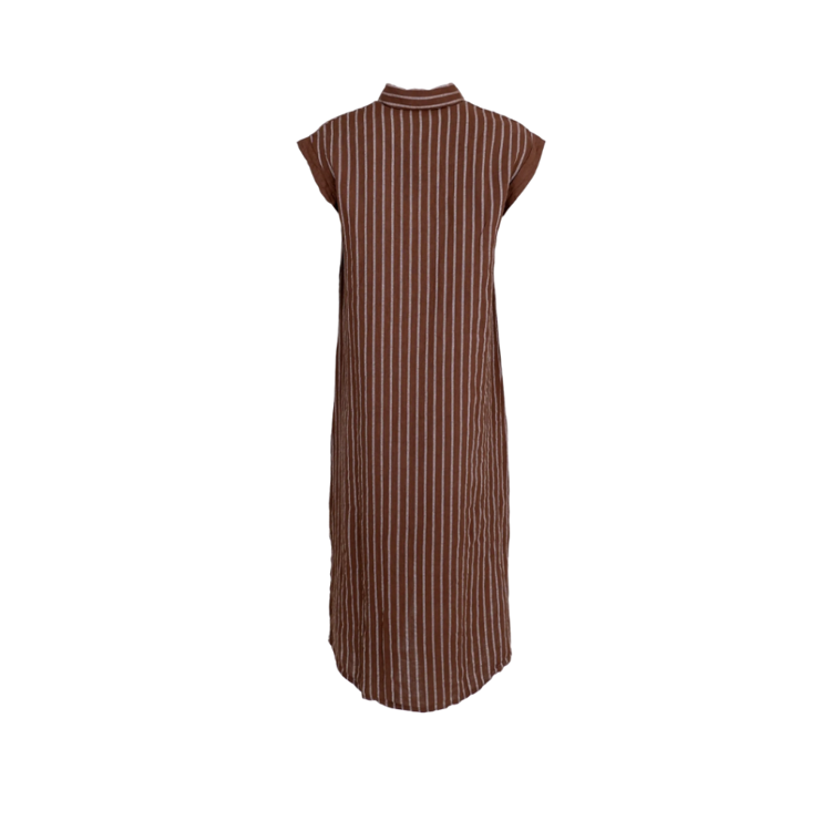 Bcmelina kjole - Nougat stripe