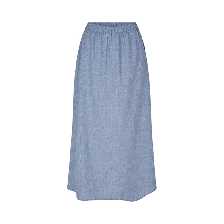 Nia nederdel - Blue white stripe