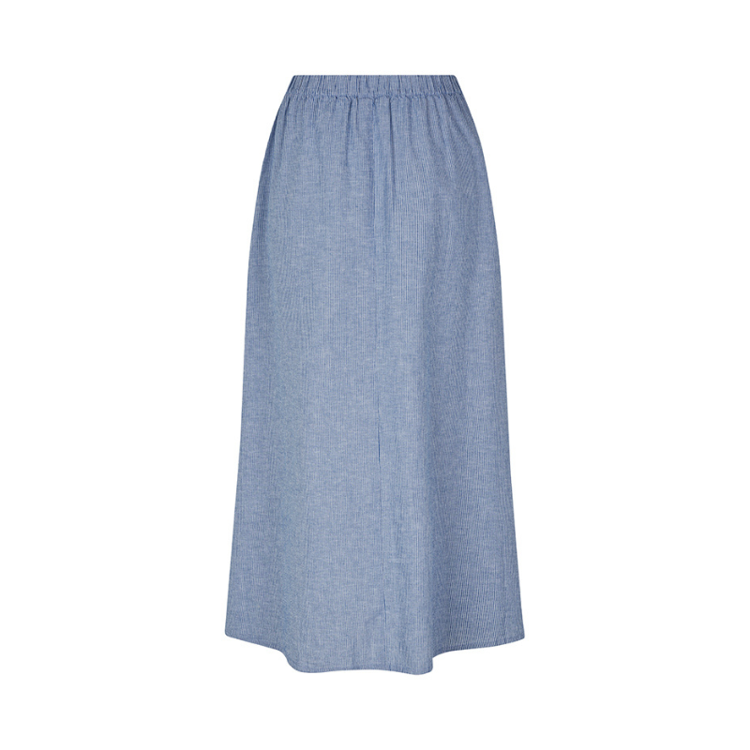Nia nederdel - Blue white stripe