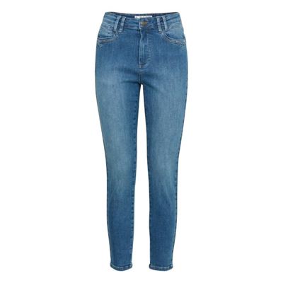 Pzjulia 7/8 jeans - Medium blue denim