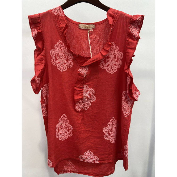Mdcelke top - Red/white