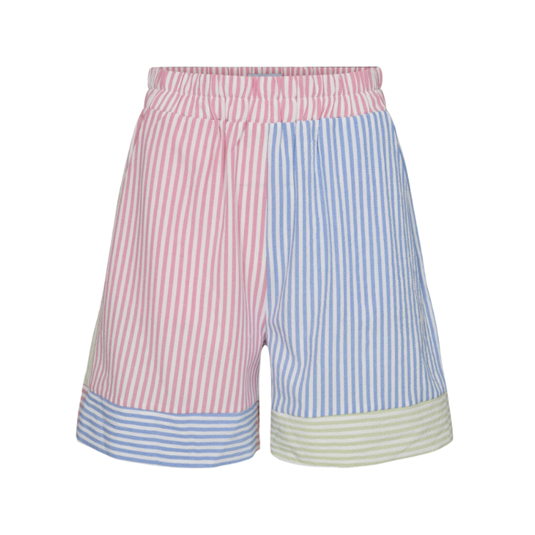Viola shorts - Mint blue pink stripe