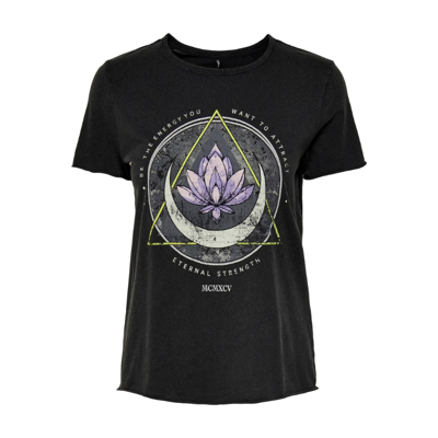 Onllucy t-shirt - Black/lotus