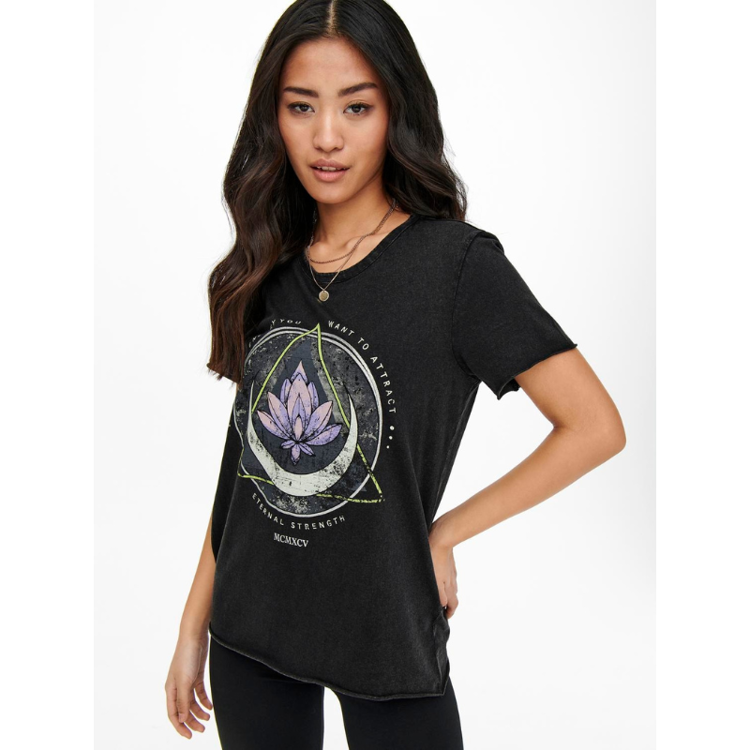 Onllucy t-shirt - Black/lotus