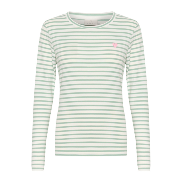 Liddy bluse - Chalk/granite green-pink