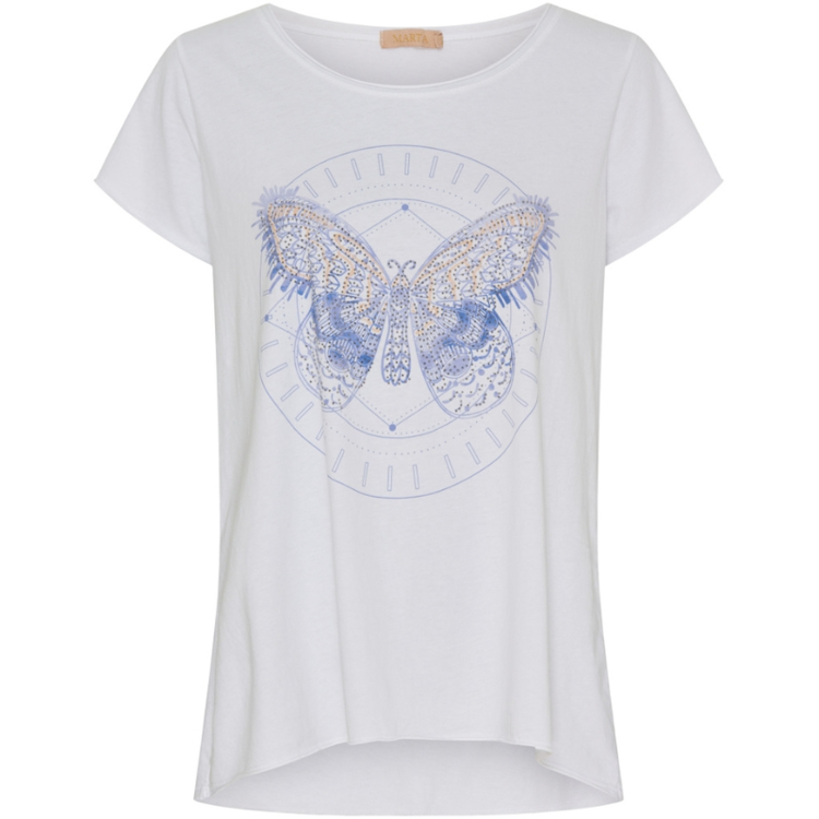 Mdcmarie t-shirt - Blue butterfly