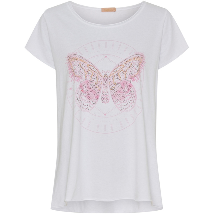 Mdcmarie t-shirt - Rosa butterfly