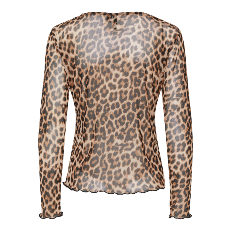 Pcnolia mesh top - Birch/leo