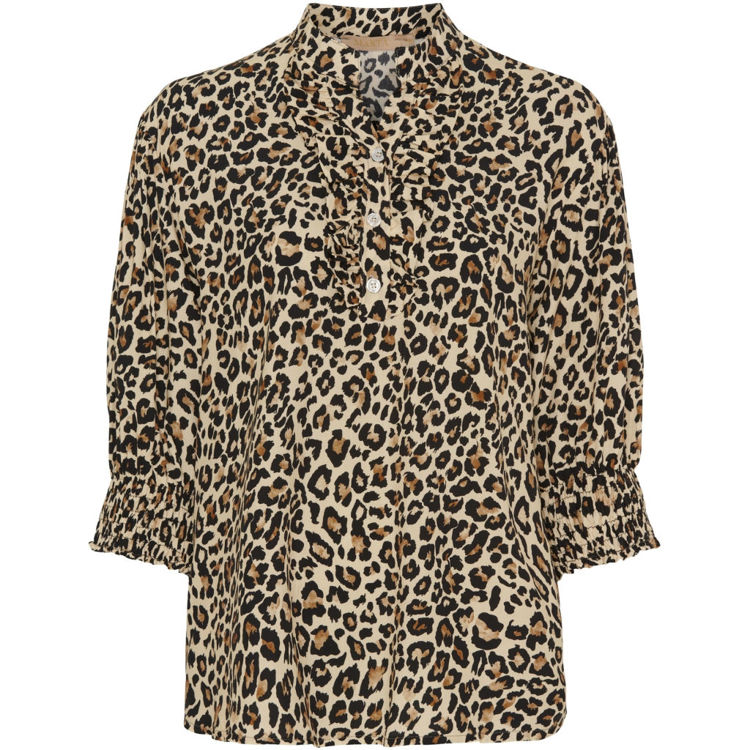 Mdcunnur bluse - Beige leo