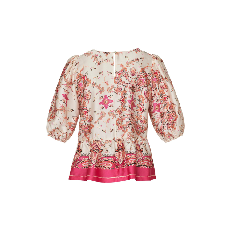 Love1155-1 bluse - Pink paisley