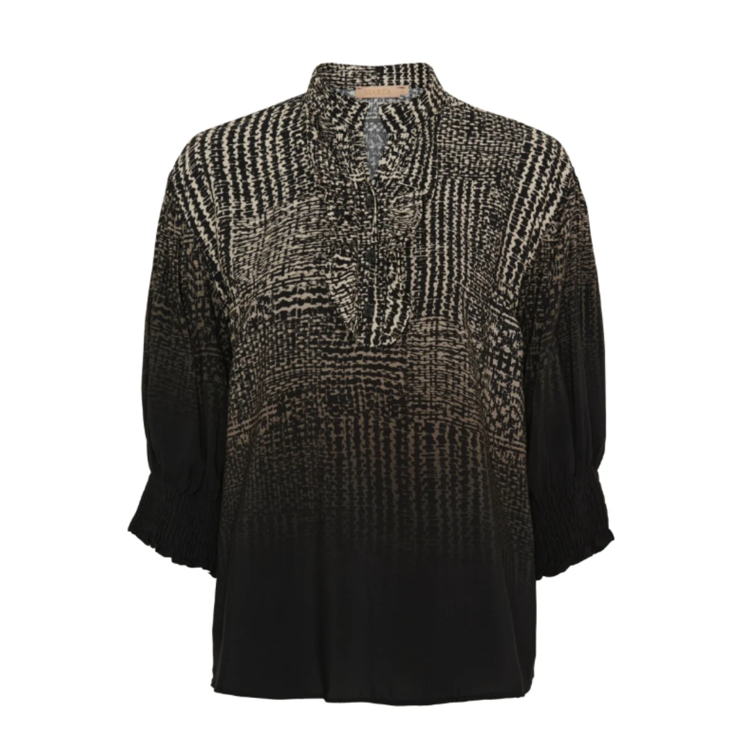 Mdcunnur bluse - Nero faded 8362