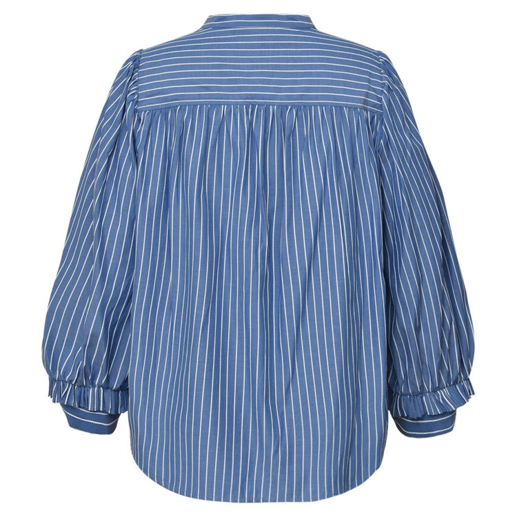 Meego sia bluse - Blue stripes