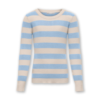 Kogkarol strikbluse - Birch/cashmere