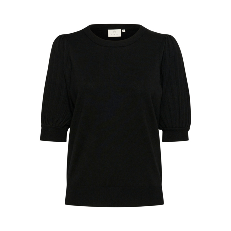 Kalone strikbluse - Black deep