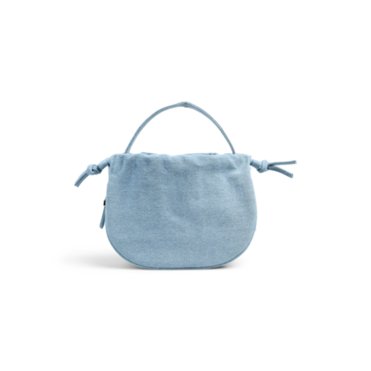 Pcballoon taske - Light blue denim/silver