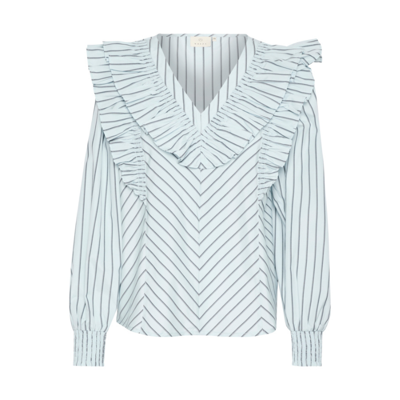 Kajerrie bluse - Celestial blue/dark stripe