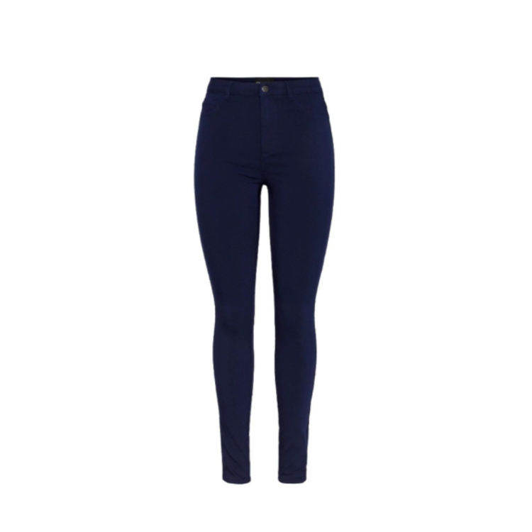 Pchighskin jeggings - Maritime blue