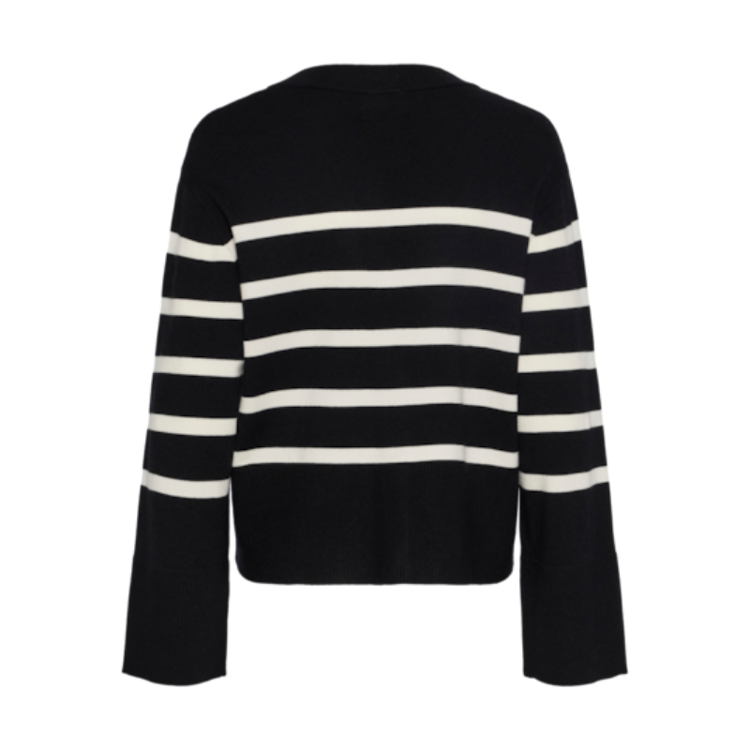 Pcsia cardigan - Black/white