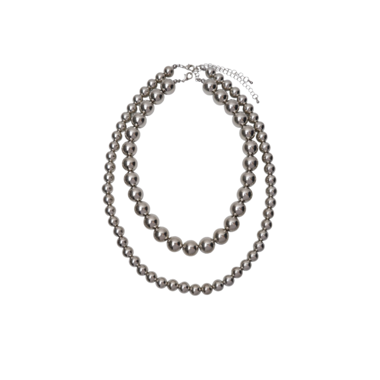 Bclina 2-in-1 necklace - Silver coloured