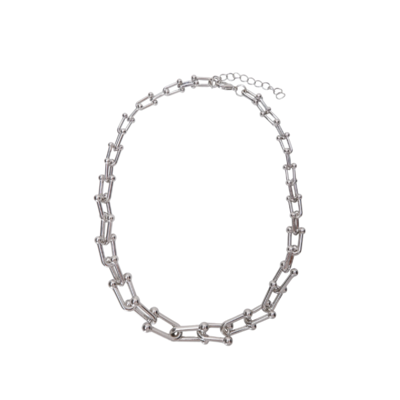 Bcorion necklace - Silver coloured