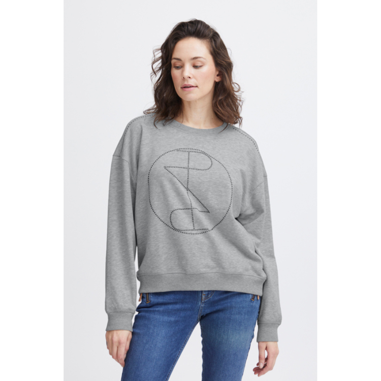 Pzmalle sweat - Light grey melange