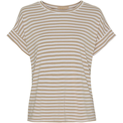 Mdclotte t-shirt - White/beige stripe